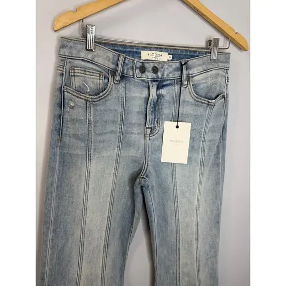 Hidden Happi High Rise Flare Stretch Jean Women's 29 - Picture 2 of 10